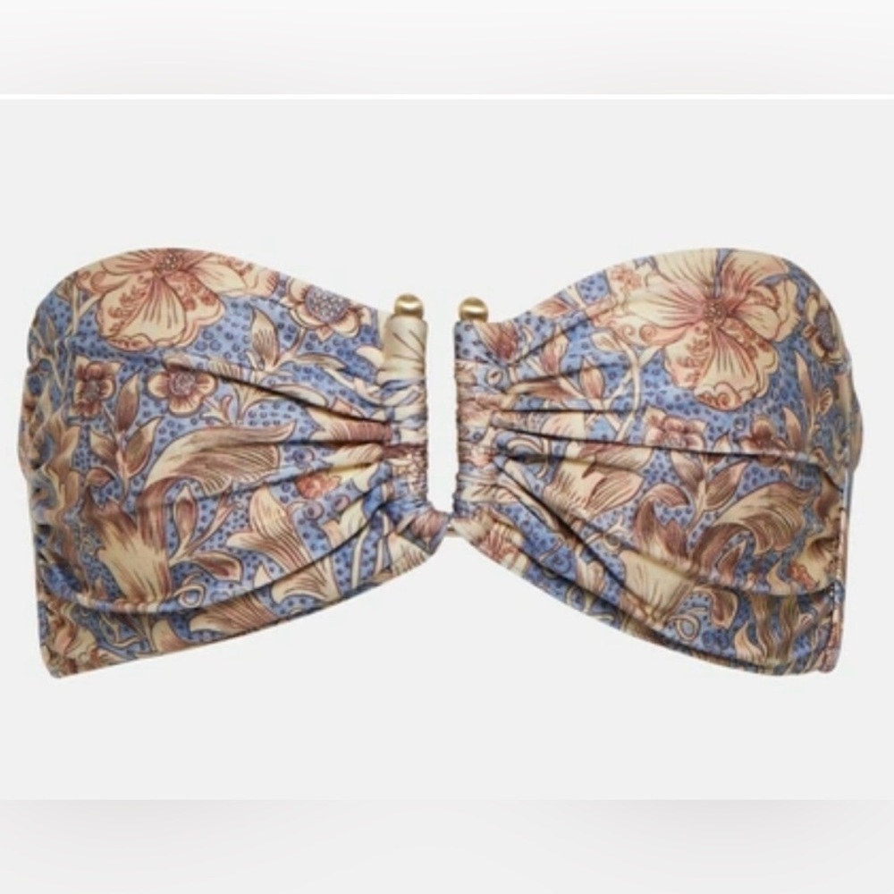 Zimmermann Chintz Bandeau Bikini Top Only Size 3 US Size 6/8 NWT